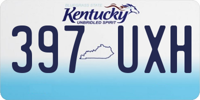 KY license plate 397UXH