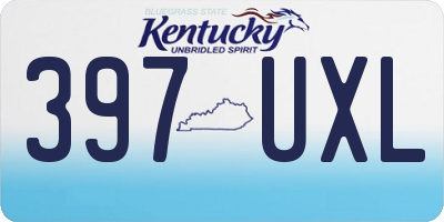 KY license plate 397UXL