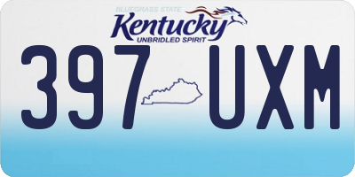 KY license plate 397UXM