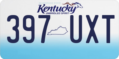 KY license plate 397UXT