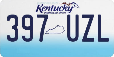 KY license plate 397UZL