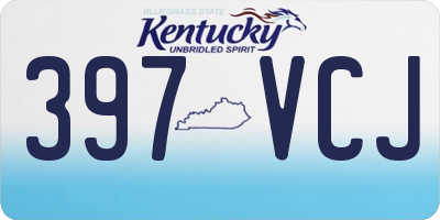 KY license plate 397VCJ