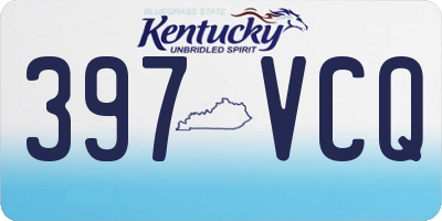 KY license plate 397VCQ