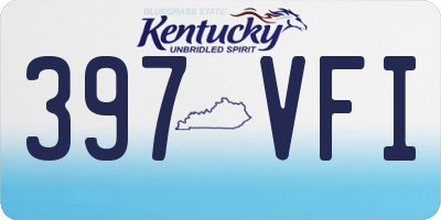 KY license plate 397VFI