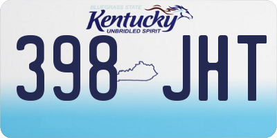 KY license plate 398JHT