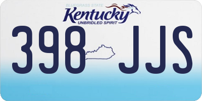 KY license plate 398JJS