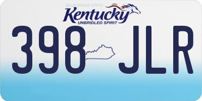 KY license plate 398JLR