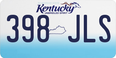 KY license plate 398JLS
