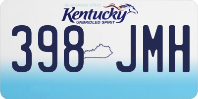 KY license plate 398JMH