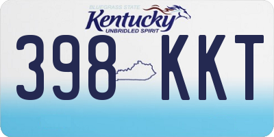 KY license plate 398KKT