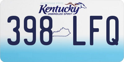 KY license plate 398LFQ