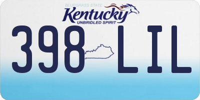 KY license plate 398LIL