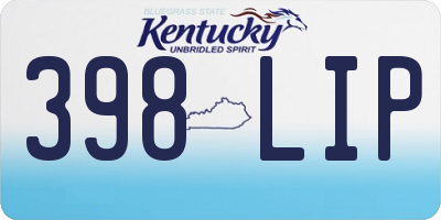 KY license plate 398LIP