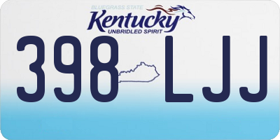 KY license plate 398LJJ