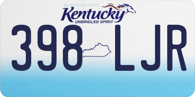 KY license plate 398LJR
