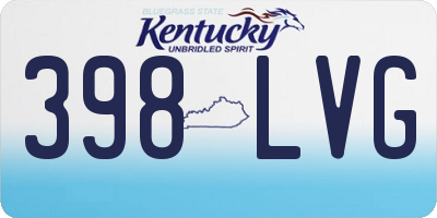 KY license plate 398LVG