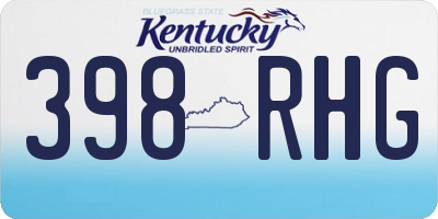 KY license plate 398RHG