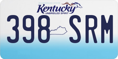 KY license plate 398SRM