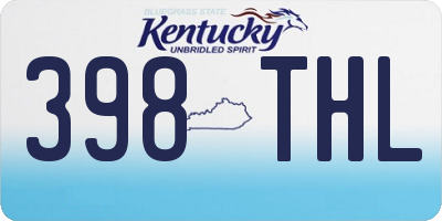 KY license plate 398THL