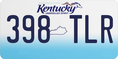 KY license plate 398TLR