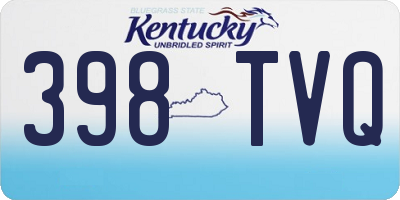 KY license plate 398TVQ