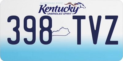 KY license plate 398TVZ