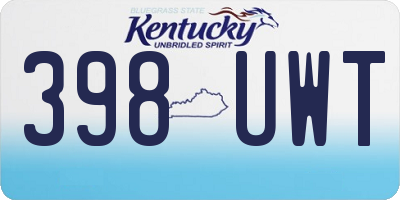 KY license plate 398UWT
