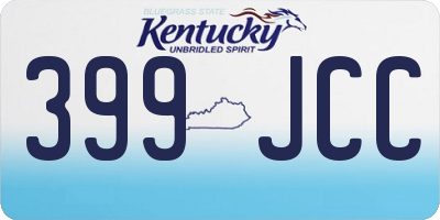 KY license plate 399JCC