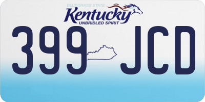 KY license plate 399JCD