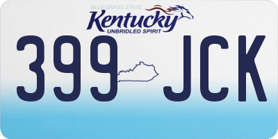 KY license plate 399JCK