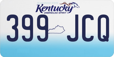 KY license plate 399JCQ