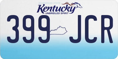 KY license plate 399JCR