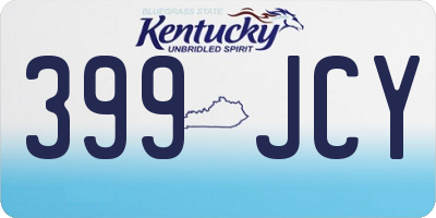 KY license plate 399JCY