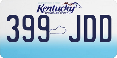 KY license plate 399JDD