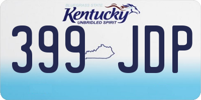 KY license plate 399JDP