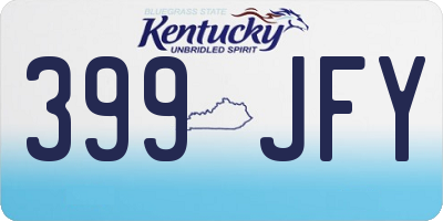 KY license plate 399JFY