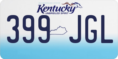 KY license plate 399JGL