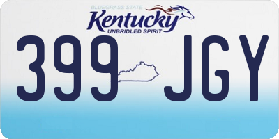 KY license plate 399JGY