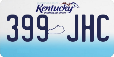 KY license plate 399JHC