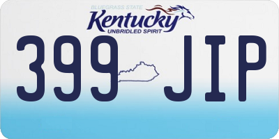 KY license plate 399JIP