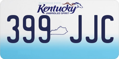 KY license plate 399JJC