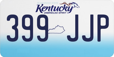 KY license plate 399JJP