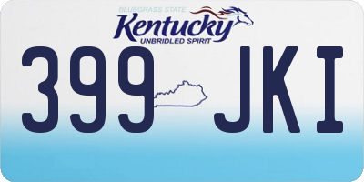 KY license plate 399JKI