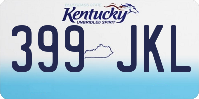 KY license plate 399JKL