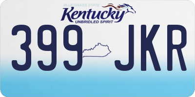 KY license plate 399JKR