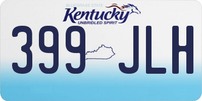 KY license plate 399JLH