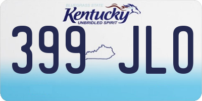 KY license plate 399JLO