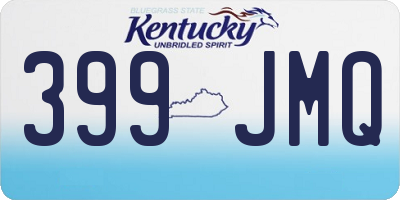 KY license plate 399JMQ