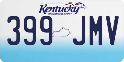 KY license plate 399JMV
