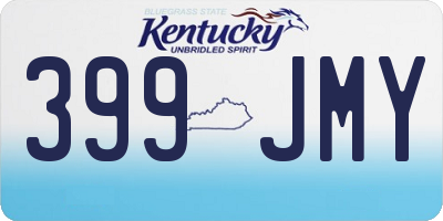 KY license plate 399JMY
